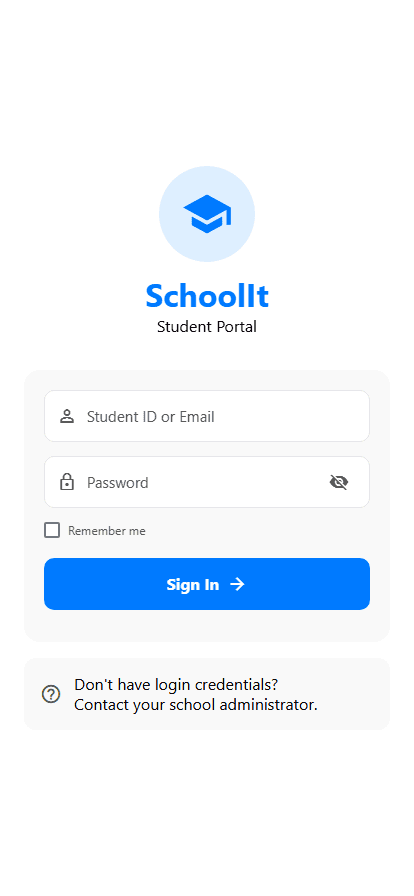 Student Mobile login